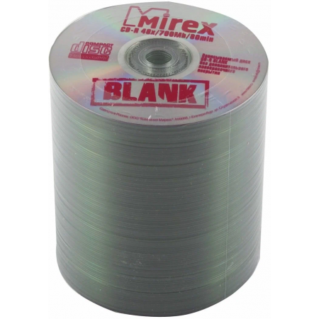 Диск CD-R Mirex 700 Mb, 48х, Shrink (100), Blank (100/500), фото 