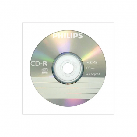 Диск DVD+R Philips 4.7 Gb, 16x, Бум.конверт, фото 