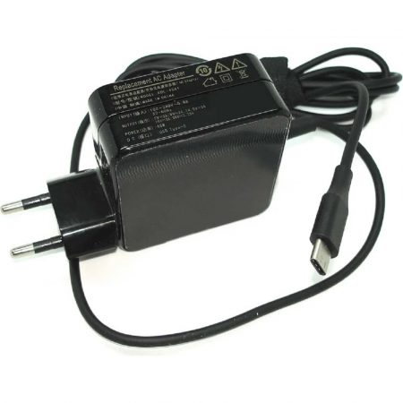 Блок питания (сетевой адаптер) ADL-45A1 5.V/3A, 9V/3A, 15V/3A, 20V/2.25A (Type-C) 45W REPLACEMENT OEM, фото 
