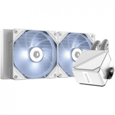 Комплект водяного охлаждения ID-COOLING DASHFLOW 240 BASIC WHITE LGA20XX/1700/1200/115X/AM5/AM4 (4шт/кор,TDP 260W, cнежно-белый, PWM, DUAL FAN 120mm) RET, фото  Комплект водяного охлаждения ID-COOLING DASHFLOW 240 BASIC WHITE LGA20XX/1700/1200/115X/AM5/AM4 (4шт/кор,TDP 260W, cнежно-белый, PWM, DUAL FAN 120mm) RET, фото