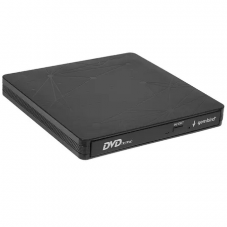 Внешний CD/DVD привод USB 3.0 Gembird DVD-USB-03C пластик, черный, фото 
