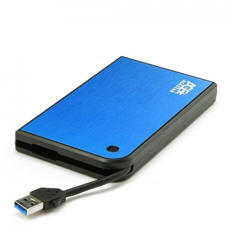 Внешний корпус для HDD/SSD AgeStar 3UB2A14 SATA II пластик/алюминий синий 2.5, фото 