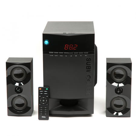 Колонки Dialog Progressive AP-230 BLACK {акустические колонки 2.1, 35W+2*15W RMS, Bluetooth, USB+SD reader}, фото 