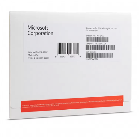 ПО Windows Svr Std 2019 COA ORY OEI PC 16 Core, фото 