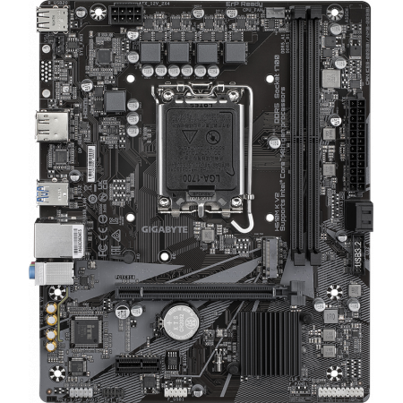 Материнская плата Gigabyte H610M K V2 Soc-1700 Intel H610 2xDDR5 mATX AC`97 8ch(7.1) GbLAN+HDMI+DP, фото 