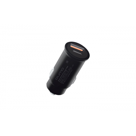 Автомобильное зарядное устройство Qumo All QC/PD (Charger 0088), USB + Type C black, фото 