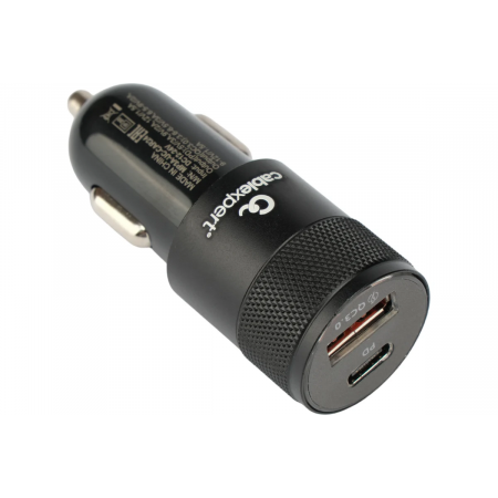 Автомобильное зарядное устройство Cablexpert MP3A-UC-CAR23, 20Вт, быстрая зарядка QC3.0/PD, 2 порта: USB и Type-C, фото 