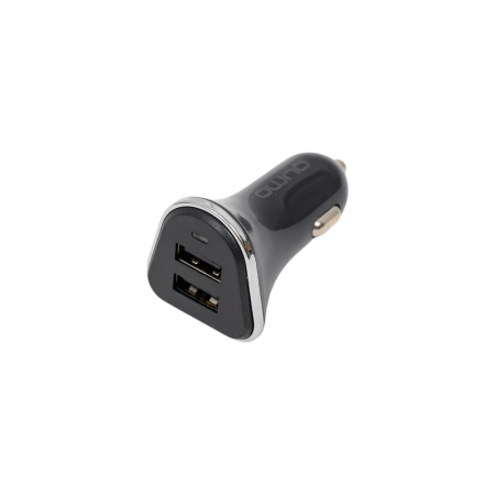 Автомобильное зарядное устройство  3A, 2 USB, 1A+2A черный, фото 
