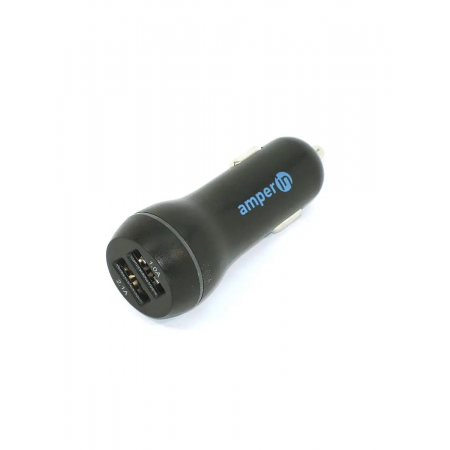 Автомобильное зарядное устройство AMPERIN CCB-1USB USB DC 5V 3.0A/9V 2A/12V 1.5A Черный, фото 