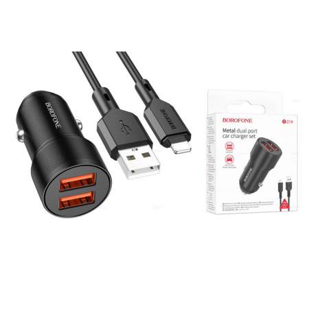 Автомобильное зарядное устройство c двумя портами (USB-A QC 3.0 + USB-A 3,1A) со световой индикацией, 18Вт, черное REXANT, фото 