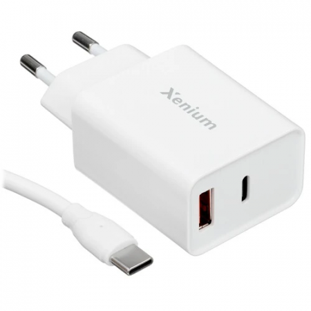 Сетевое зар./устр. Xenium X252 25W 3A (PD+QC) (CCX252CW/00), фото 