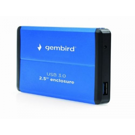 Внешний корпус 2.5 Gembird EE2-U3S-2-B, синий, USB 3.0, SATA, металл, фото 