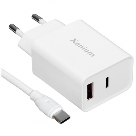 Сетевое зар./устр. Xenium X332 25W 3A (PD+QC) (CCX332CW/00), фото 