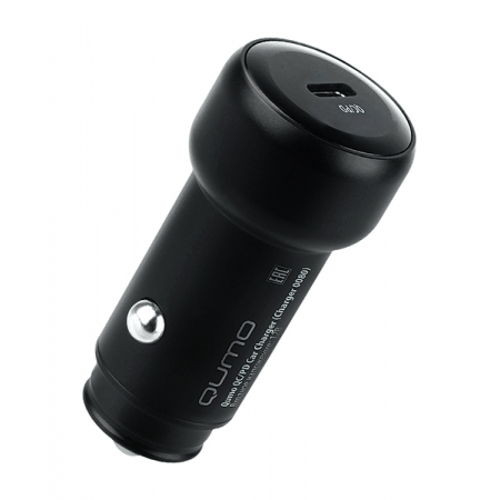 Автомобильное зарядное устройство Qumo PD (Charger 0080), Type C, черный, фото 