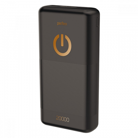 Powerbank Perfeo 20000 mah + Micro usb /In Micro usb /Out USB 1 А, 2.1A/ Black (PF_B4298), фото  Powerbank Perfeo 20000 mah + Micro usb /In Micro usb /Out USB 1 А, 2.1A/ Black (PF_B4298), фото