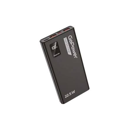 Внешний аккумулятор/ Внешний аккумулятор GoPower PB03-20 20000mAh 3.0A 22.5W 2USB/Type-C черный (1/50), фото  Внешний аккумулятор/ Внешний аккумулятор GoPower PB03-20 20000mAh 3.0A 22.5W 2USB/Type-C черный (1/50), фото