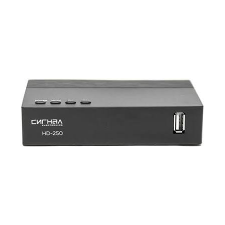 Ресивер DVB-T2 Сигнал Эфир HD-250 черный, фото 