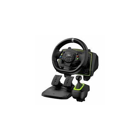 Руль Genius SpeedMaster X2 steering wheel, compatibility: PC, Windows, PS3/4/5, Xbox X/Xbox One/Xbox 360, N Switch, USB, color: black, фото 