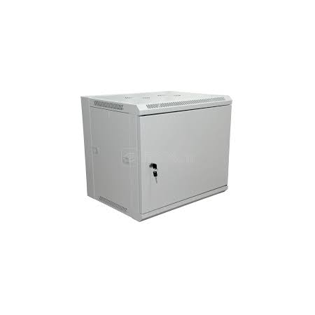 Настенный шкаф RexantPRO 19 6U 600×450×370 мм (ШxГxВ) - передняя дверь металл, боковые стенки съемные (разобранный), RAL 7035, фото 