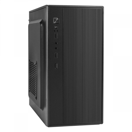 Корпус Minitower ExeGate BAA-408 (mATX, без БП, 2*USB, HD Audio, черный), фото  Корпус Minitower ExeGate BAA-408 (mATX, без БП, 2*USB, HD Audio, черный), фото