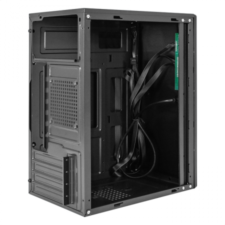 Корпус Minitower ExeGate BAA-408 (mATX, без БП, 2*USB, HD Audio, черный), фото , изображение 2