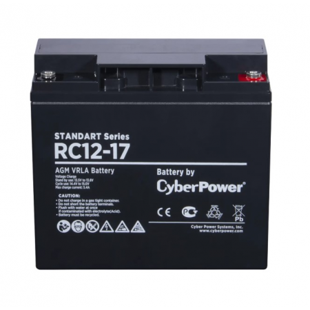 Аккумуляторная батарея SS CyberPower RC 12-17 / 12 В 17 Ач Battery CyberPower Standart series RC 12-17 / 12V 17 Ah, фото 