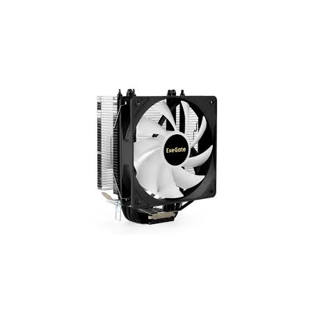 Кулер ExeGate EX286158RUS Dark Magic EE126XL-PWM.RGB (Al black coating, 4 copper heatpipe, LGA775/1150/1151/1155/1156/1200/AM2/AM2+/AM3/AM3+/AM4/FM1/FM2/754/939/940, TDP 125W, Fan 120mm, PWM, 900-2000RPM, Hydro bearing, 4pin, 11-24db, 410г, черный, RGB по, фото 