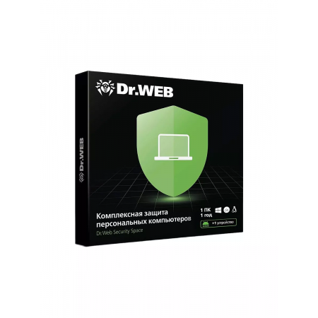 ПО DR.WEB Security Space 1 ПК/1 год (BHW-B-12M-1-A3), фото 