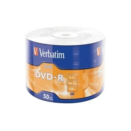 DVD-R VERBATIM 4,7Gb 16x Wagon Wheel 50 pcs, фото 