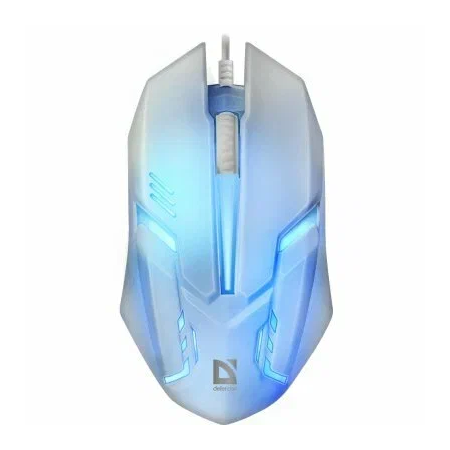 Проводная: Defender Сyber MB-560L 7 цветов, 3 кнопки, 1200 dpi, USB, белый, фото 