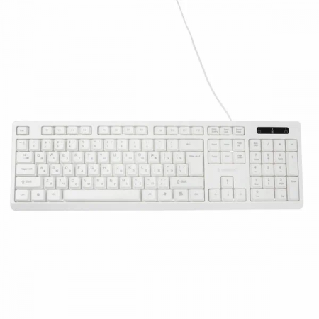 Клавиатура Gembird KB-8355U, USB, бежевый, лазерная гравировка символов, кабель 1,85м, фото 