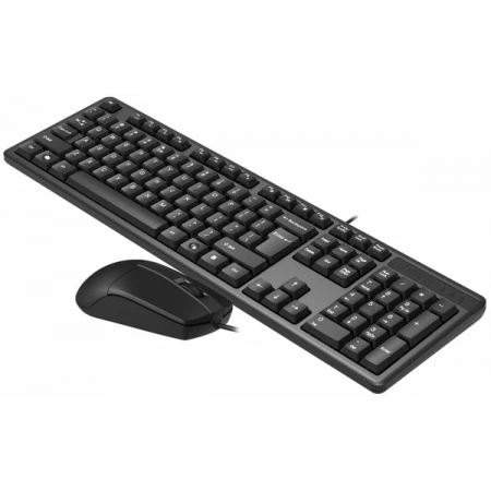 Клавиатура + мышь A4Tech KK-3330 клав:черный мышь:черный USB, фото 