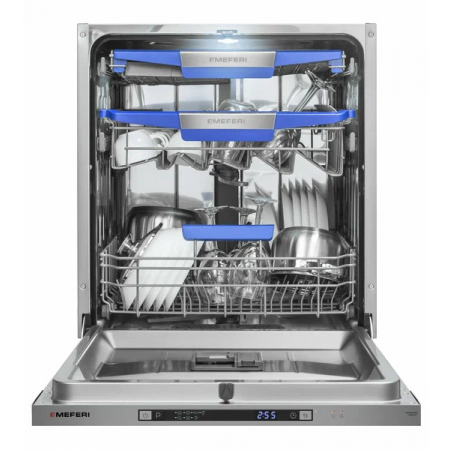 Встраиваемая посудомоечная машина Meferi MDW6073 Comfort, нержавеющая сталь, 59.8 см, 14 компл., 47 дБ, класс A, фото , изображение 2