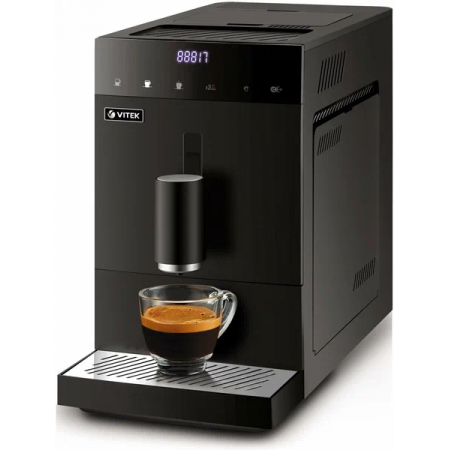 Кофемашина автоматическая Vitek Metropolis VT-8700 черный, зерновой кофе, 1.2 л, 1350 Вт, 20 Бар, фото 