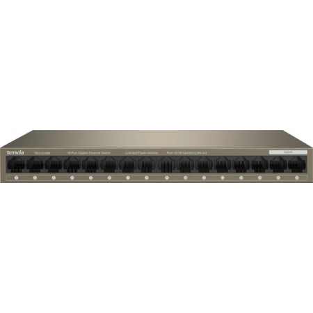 Коммутатор Tenda TEG1016M неуправляемый 16-портовый Gigabit Ethernet, фото 