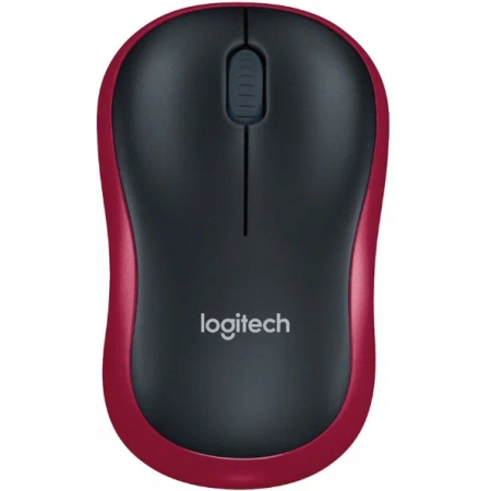 Беспроводная: Logitech M185 Red 1000dpi, USB, фото 