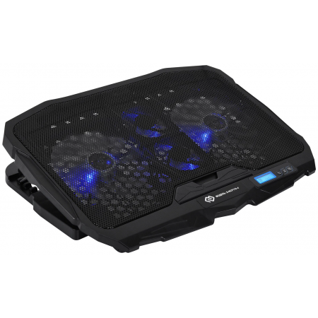 Подставка для ноутбука Digma D-NCP170-4 17"390x280x28мм 2xUSB 4x 70/125ммFAN 750г черный, фото 