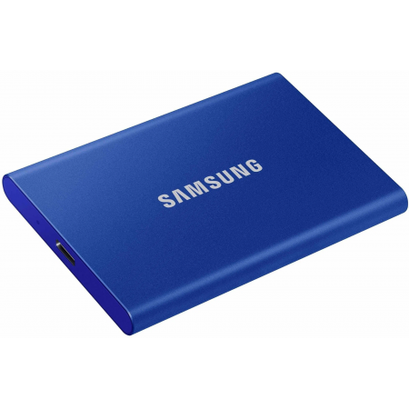 Твердотельный накопитель Samsung SSD 2TB T7 Touch, USB Type-C, R/W 1000/1050MB/s, Blue, фото 
