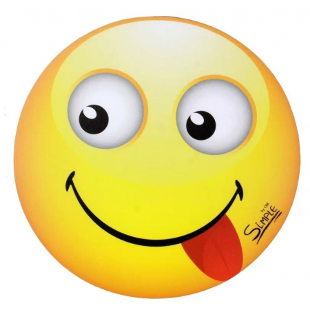 Ковер для мыши Simple S9 "Smile", круглый в виде смайла, фото 