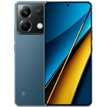Смартфон POCO X6 5G 8/256Gb Blue MZB0FRQRU (51465), фото 