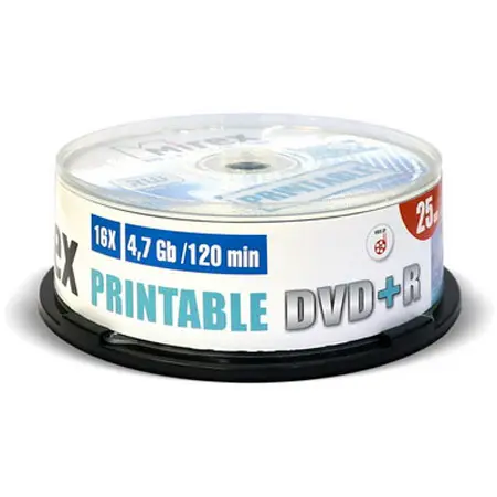 Диск DVD+R Mirex 4.7 Gb, 16x, Cake Box (10), Ink Printable (10/300), фото 