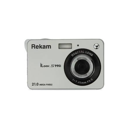 Фотоаппарат Rekam iLook S990i серебристый 21Mpix 2.7 720p SDHC/MMC CMOS IS el/Li-Ion, фото 