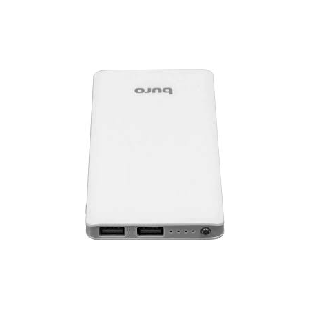 Мобильный аккумулятор Buro RA-8000 Li-Pol 8000mAh 2.1A+1A серебристый 2xUSB, фото 