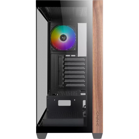 Корпус Azza Neptune черный без БП ATX 5x120mm 2x140mm 2xUSB2.0 1xUSB3.0 audio bott PSU, фото , изображение 4