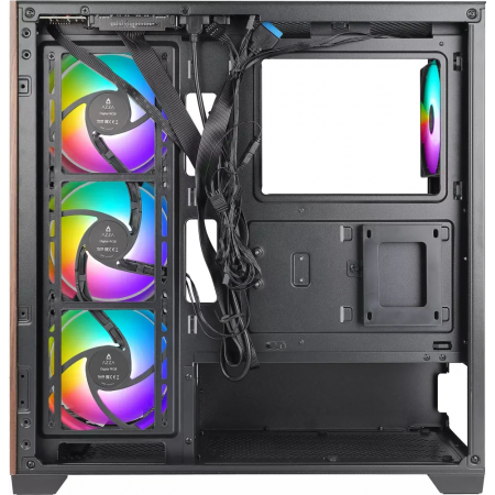 Корпус Azza Neptune черный без БП ATX 5x120mm 2x140mm 2xUSB2.0 1xUSB3.0 audio bott PSU, фото , изображение 5