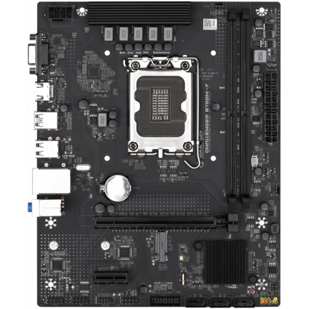 Материнская плата Maxsun MS-Challenger B760M-F WIFI B760, LGA1700, 2*DDR4, 1*PCIEx16, 1*PCIEx1, 1*M.2, 6*USB3.2Gen1, 4*USB2.0, 3*SATA3.0, 1G, DP, HDMI, M-ATX, RTL, фото 