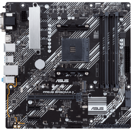 Материнская плата Asus PRIME B450M-A II Soc-AM4 AMD B450 4xDDR4 mATX AC`97 8ch(7.1) GbLAN RAID+VGA+DVI+HDMI, фото 