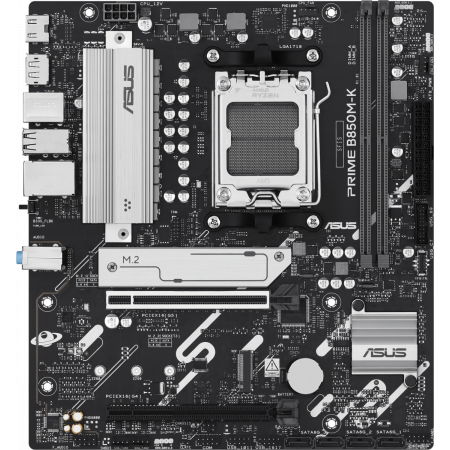 Материнская плата Asus PRIME B850M-K SocketAM5 AMD B850 2xDDR5 mATX AC`97 8ch(7.1) 2.5Gg RAID+HDMI+DP, фото  Материнская плата Asus PRIME B850M-K SocketAM5 AMD B850 2xDDR5 mATX AC`97 8ch(7.1) 2.5Gg RAID+HDMI+DP, фото