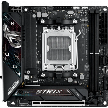 Материнская плата Asus ROG STRIX B850-I GAMING WIFI SocketAM5 AMD B850 2xDDR5 mini-ITX AC`97 8ch(7.1) 2.5Gg RAID+HDMI, фото 