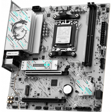 Материнская плата MSI B840M GAMING WIFI6E SocketAM5 AMD B840 2xDDR5 mATX AC`97 8ch(7.1) 2.5Gg RAID+HDMI+DP, фото 